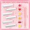 6 Pcs Long Tube Silicone Mold - with 3 Spatula 12 Binder Clips Paper Clamps